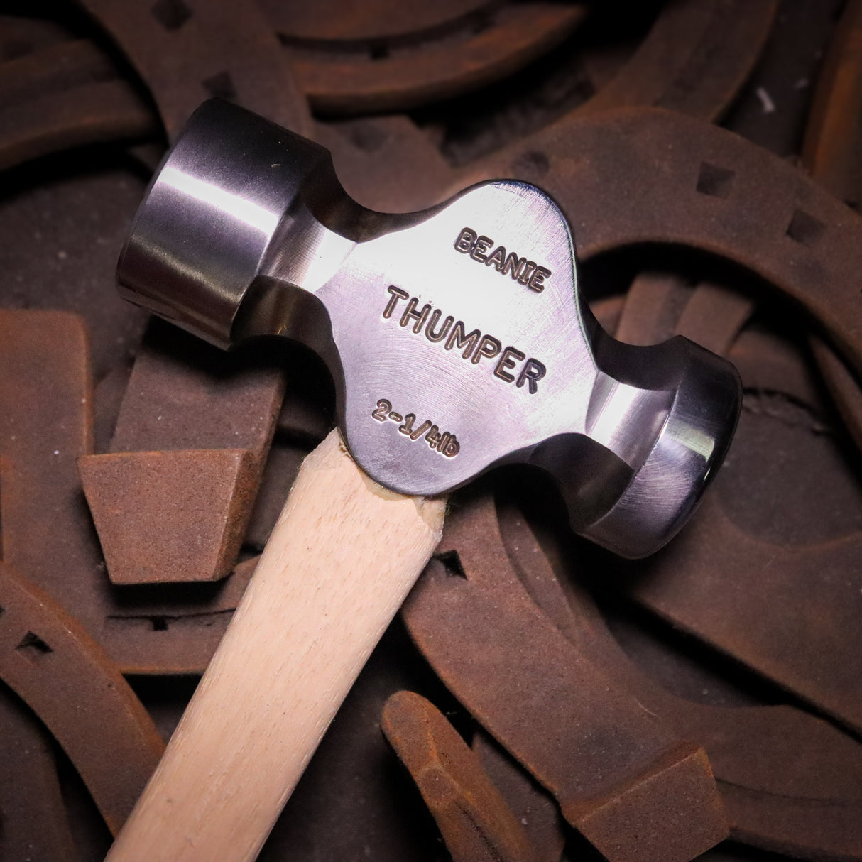 Beanie Weighted Farrier Thumper Hammer 2 1/4 Lbs