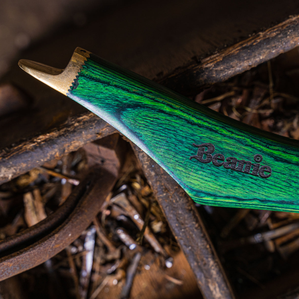 Farrier Wide Blade Knife with Brass Topper