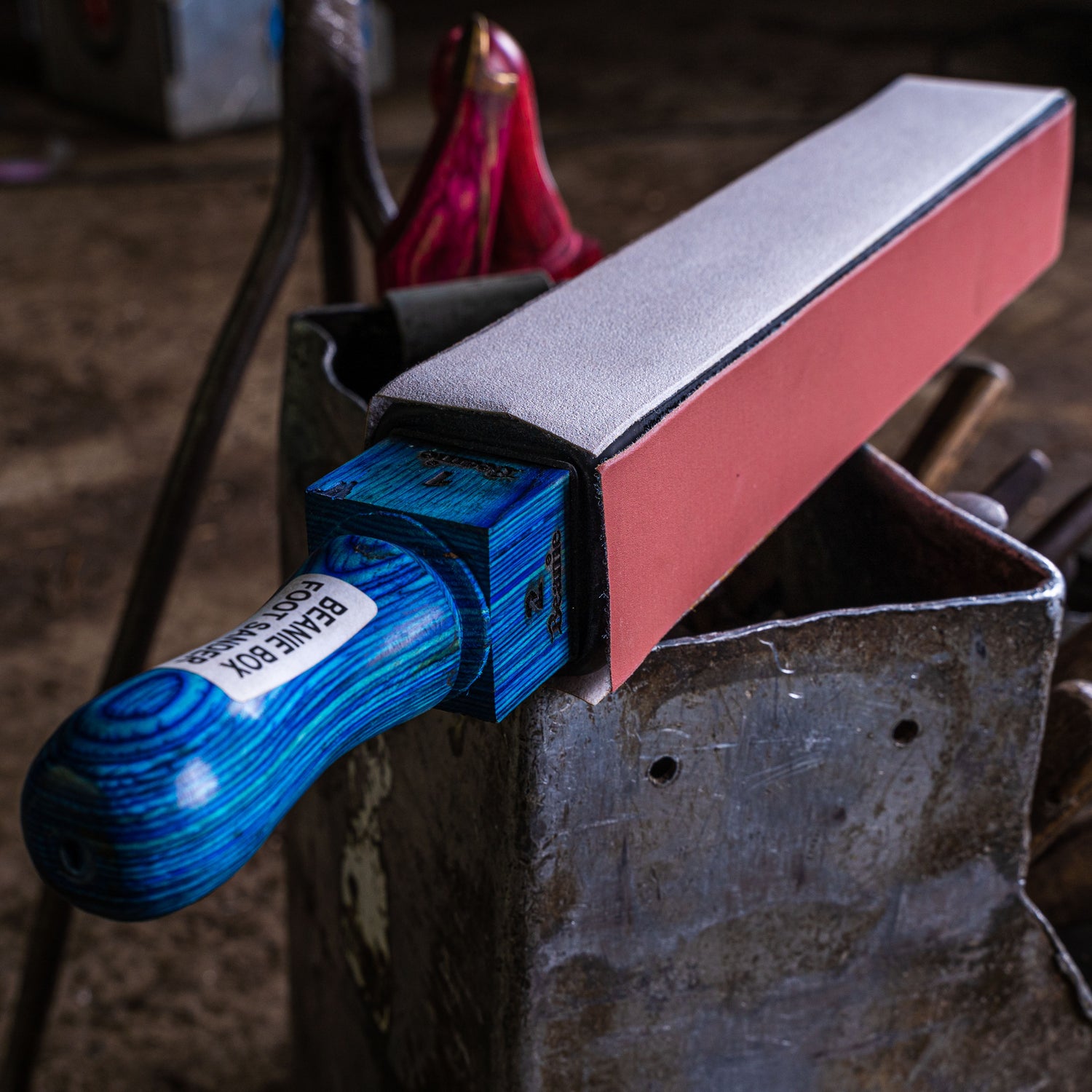 Beanie Box Foot 4 Faced Hoof Sanding System