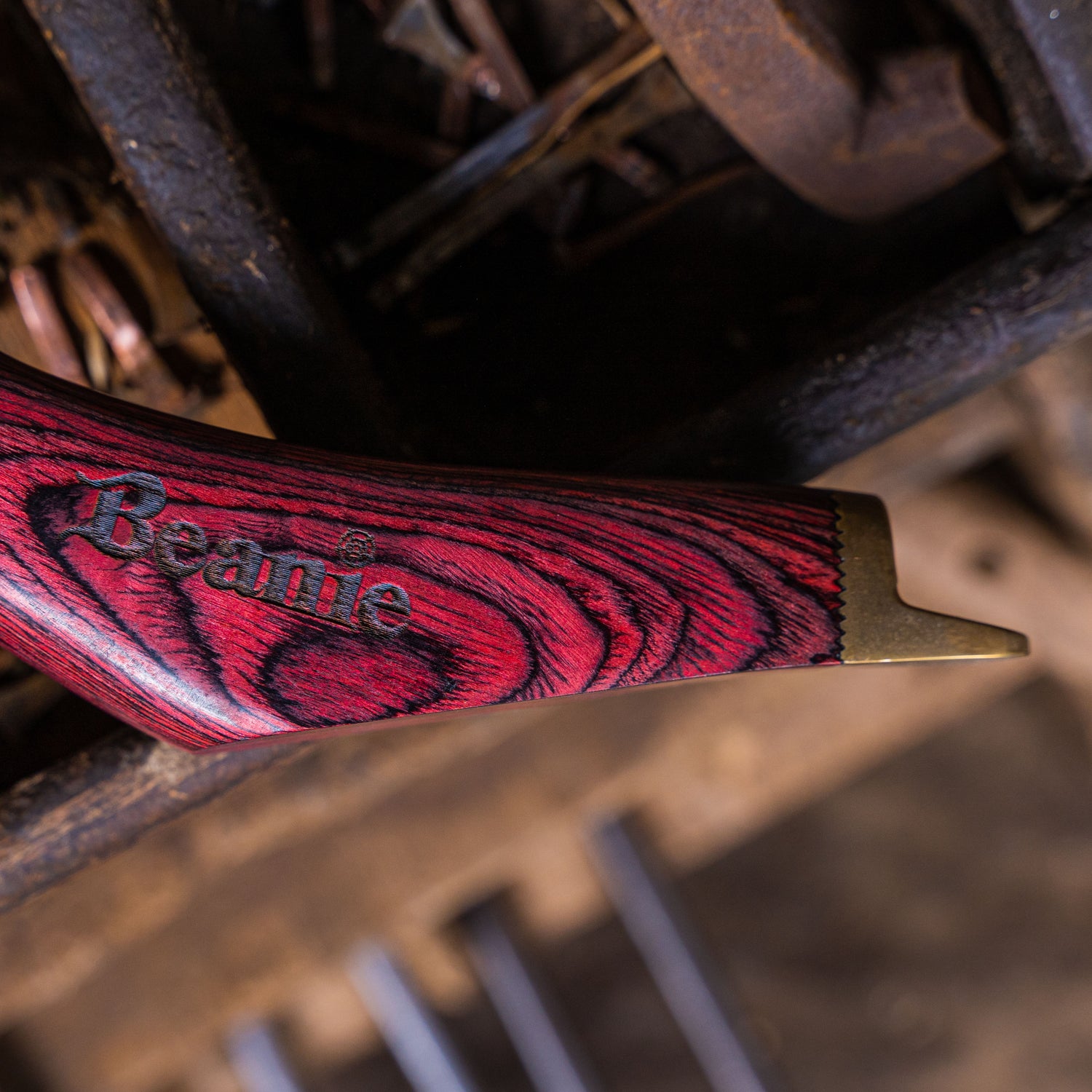 Farrier Large Loop Knife with Brass Topper