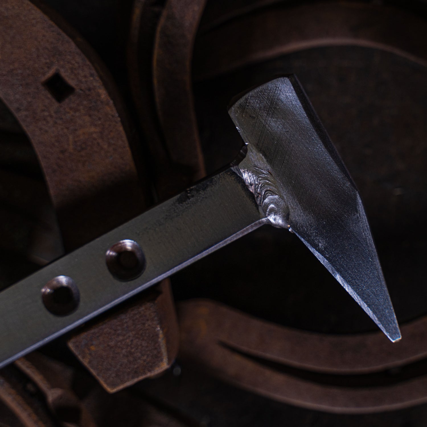 Beanie Starter Stamp for Plain Stamped shoe with Welded Handle